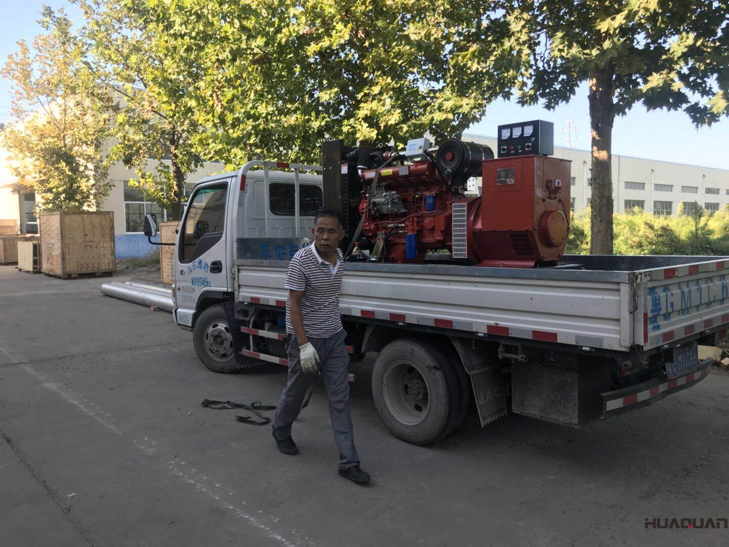 一臺30kw標配型柴油發電機組于9月18日發往山東