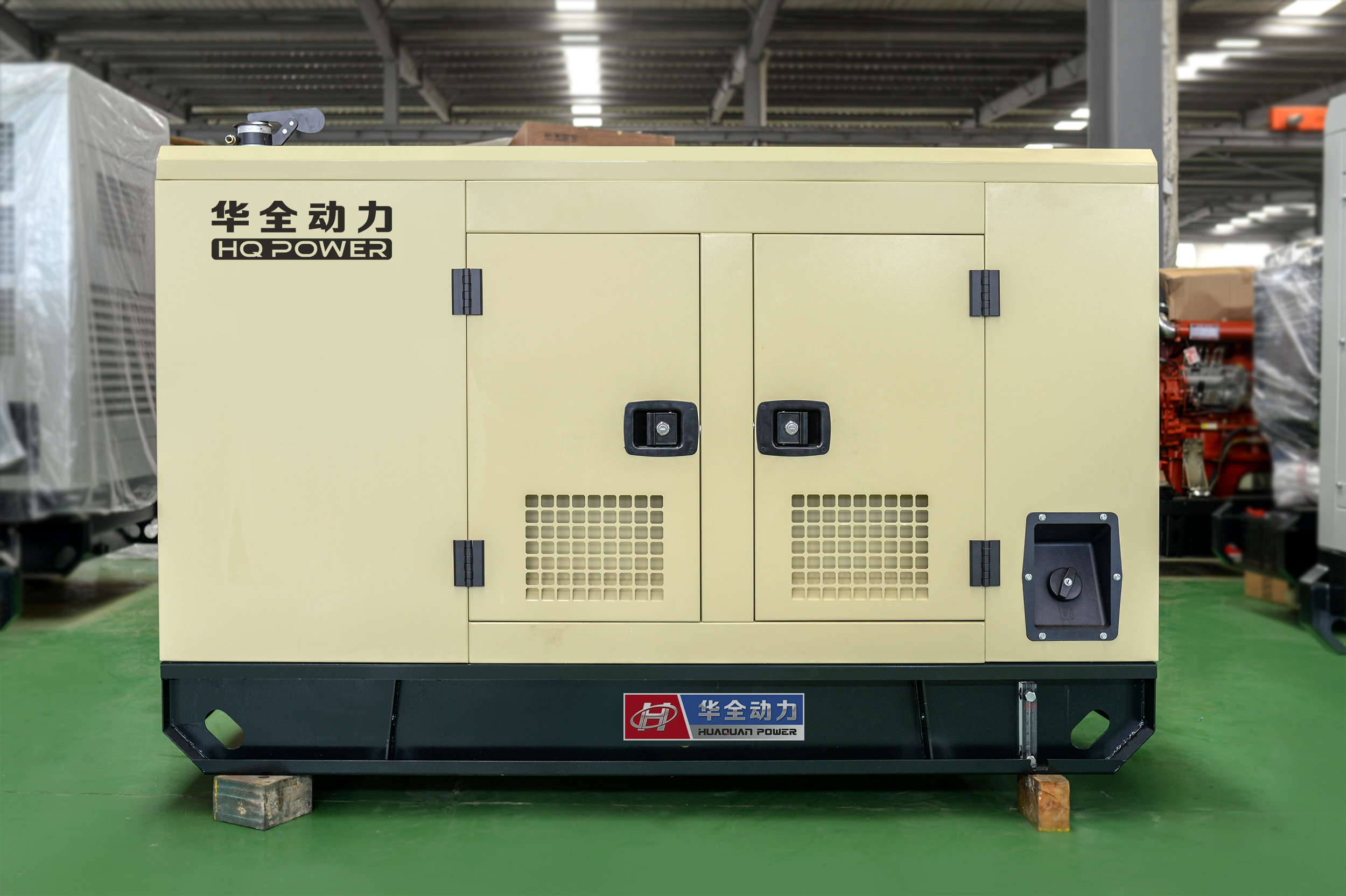 100kw靜音箱發電機組4月23日從華全動力發往福建